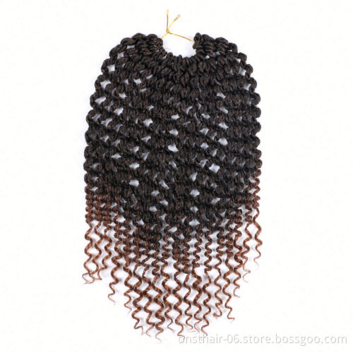 Passion Twist Hair 14 Inch Spring Twist Crochet Braid Hair 18strands/pack Hair Extension for Black Synthetic Kinky Curly Women